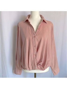 YFB Young Fabulous & Broke Revolve Tourist Top Size S Wrap Front Pullover Flowy